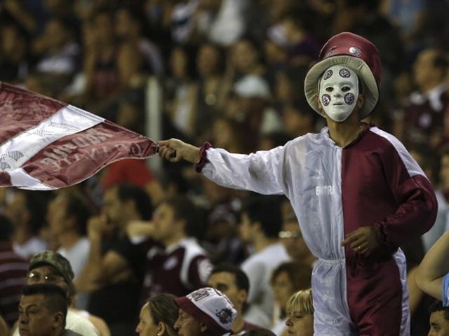 The Lanus fans are quite the bunch